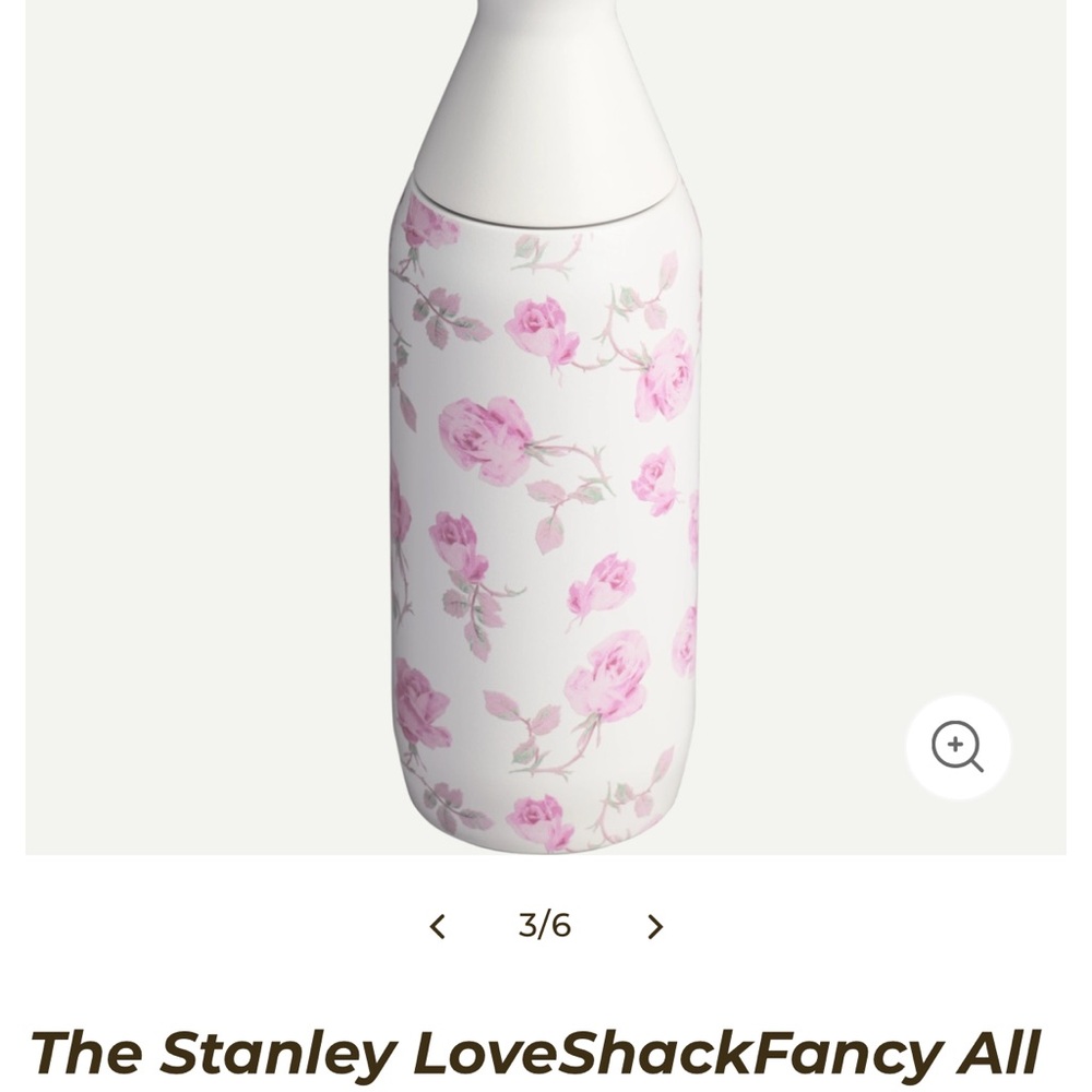 LoveShackFancy Pink Floral 12 ounce bottle - Picture 4 of 5